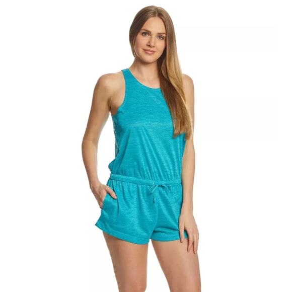 Speedo Women's Romper Size L Teal  Scoop Back NWOT - Picture 1 of 8